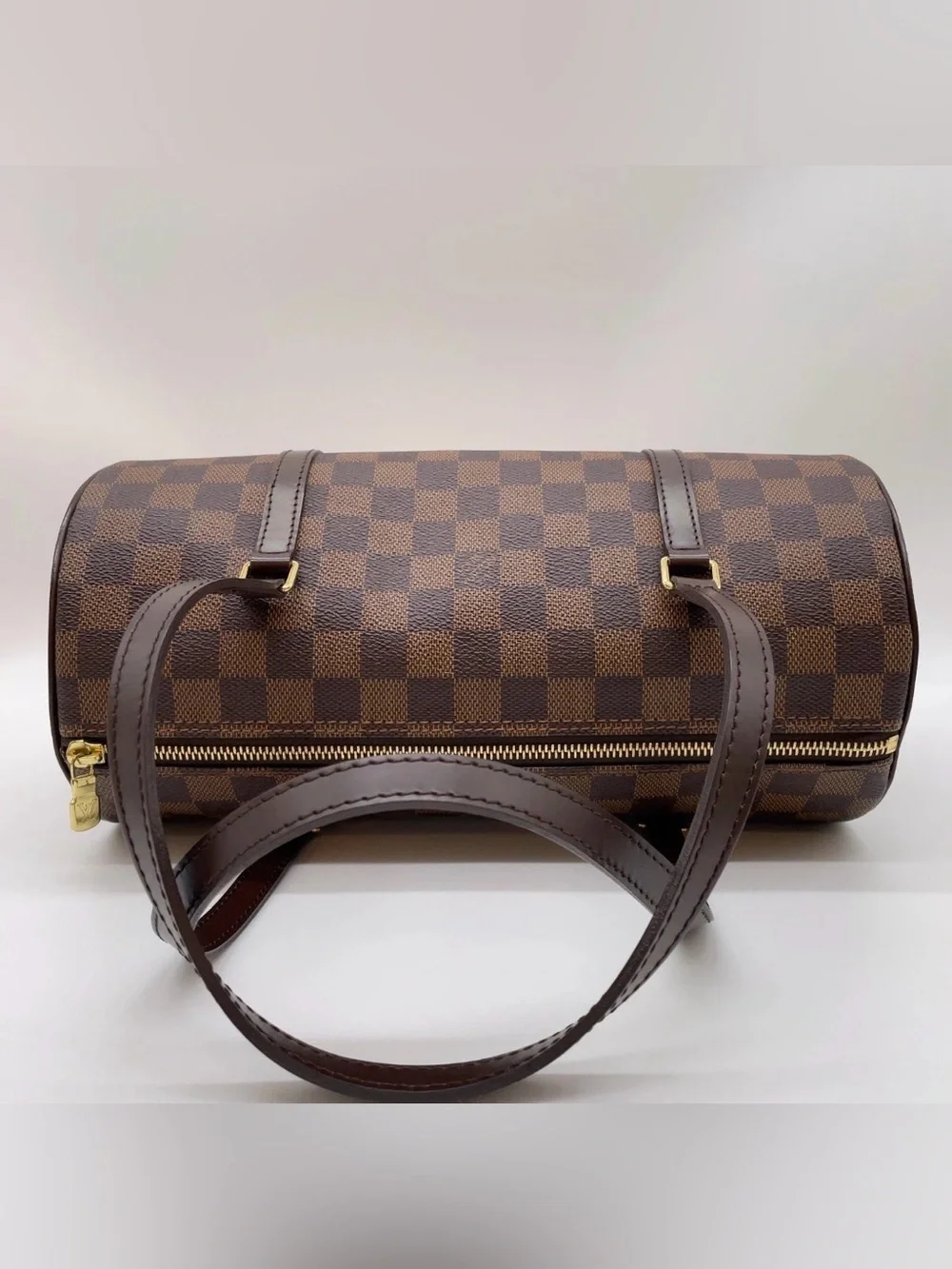 Louis Vuitton Brown Damier Ebene Mini Papillon Satchel with Pouch